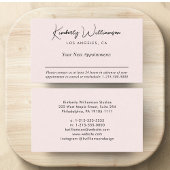 Chic Signature Script Pink Business Afsprakenkaartje
