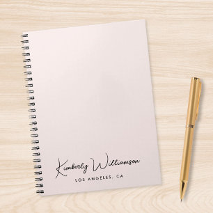 Chic Signature Script Pink Notitieboek