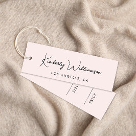 Chic Signature Script Pink Price Hang Label