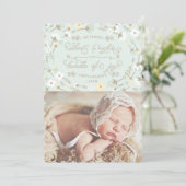 Chic Silent Naight First-kerstfotokaart Feestdagenkaart (Staand voorkant)