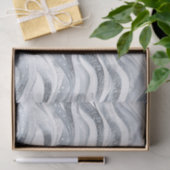 Chic Silver Glam Abstracte verjaardag Tissuepapier (Geschenk)