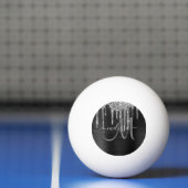 Chic Silver Glitter Drivers geborsteld Metallic Na Pingpongballen (Net)