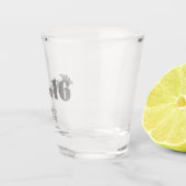 Chic Silver Glitter Tiara Sweet 16 Shot Glas (Rechts)