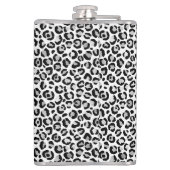 Chic Silver Leopard-afdrukken op maat Heupfles (Achterkant)