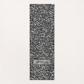 Chic Silver Leopard-afdrukken op maat Yogamat (Voorkant)
