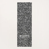 Chic Silver Leopard-afdrukken op maat Yogamat (Achterkant)