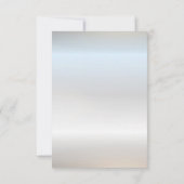 Chic Silver Lijst Bourgogne Rozen RSVP Kaart (Achterkant)