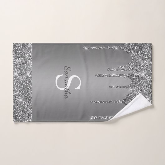 Chic Silver Parties scintillant Drivers Sparkle Mo (Serviette à main)