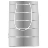 Chic Silver Ribbon Bow Vrijgezellenfeest Medium Cadeauzakje (Voorkant)