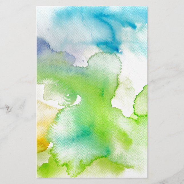 Chic Simple Abstract Waterverf Pattern (Voorkant)