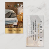 Chic Simple and Clean Spa Card Visitekaartje (Voorkant / Achterkant)