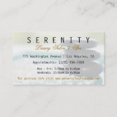 Chic Simple and Clean Spa Card Visitekaartje (Achterkant)