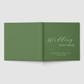 Chic Simple Minimalist Modern Plain Wedding Gastenboek (Volledig)