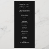 Chic Simple Mint Green Wedding Love Script Programma (Achterkant)