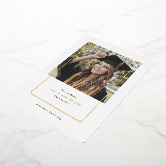 Chic Simple Moderne Faire-part de graduation (Rotation)