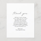 Chic Simple Photo Budget Weduwnaar Hartelijk dank (Achterkant)