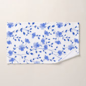 Chic Sky Blue Daisy Floral  (Serviette à main)