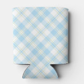 Chic Sky Blue en White Check Koelbox Blikjeskoeler (Achterkant)