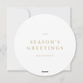 Chic Snowflake | Carte photo de vacances (Dos)