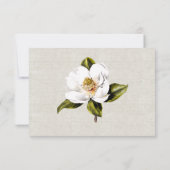 Chic Southern Magnolias Wedding RSVP Reactie (Achterkant)