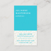 Chic Spa Lady Carte de visite (Dos)