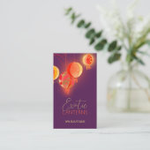 Chic Spa Lanterns Salon Carte de visite (Debout devant)