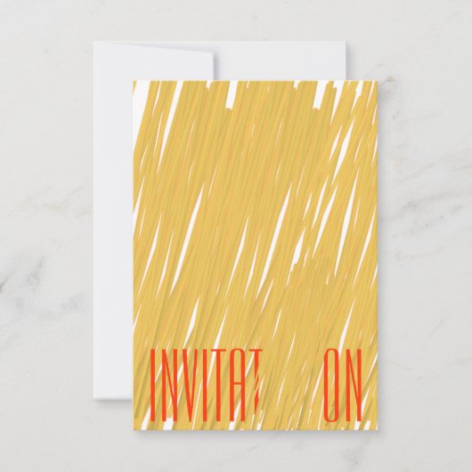 Chic Spaghetti Pasta Dîner Italien Invitation (Devant)