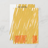 Chic Spaghetti Pasta Dîner Italien Invitation (Devant / Derrière)