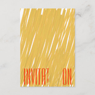 Chic Spaghetti Pasta Italiana diner Uitnodiging