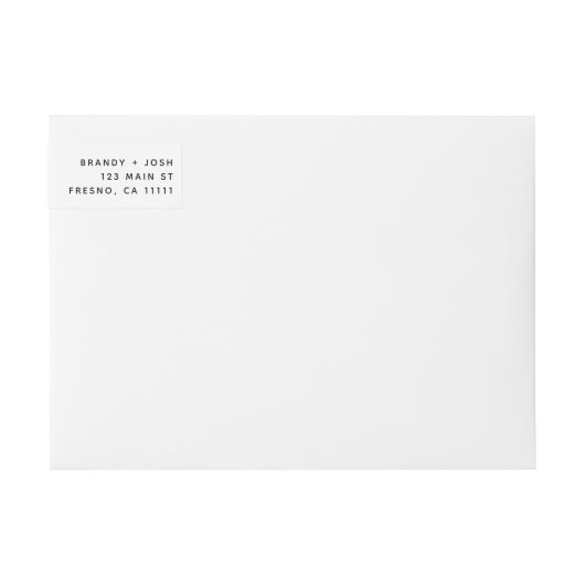 Chic sparen het Etiket van het Adres van de Datum  (Voorkant)