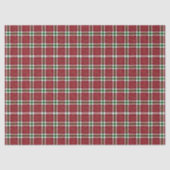 Chic Sparkly Plaid Christmas  Tissuepapier (Voorkant)