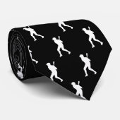 Chic Sports Baseball Hitter Silhouette Stropdas (Opgerold)