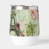 chic spring mint roze floral paris eiffel tower (Rechts)