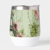 chic spring mint roze floral paris eiffel tower (Links)