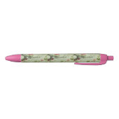 chic spring mint roze floral paris eiffel tower zwarte inkt pen (Bodem)