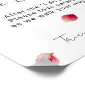 Chic Sprinkle The Love Petal Toss Verstuur je brui Poster (Hoek)