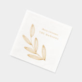 Chic Sprout Hand-Drawn Botanical Folie Servetten (Links)