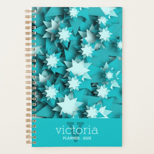 Chic Stars Monogrammed Planner (Voorkant)