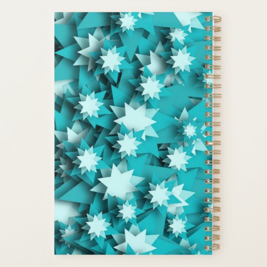Chic Stars Monogrammed Planner (Achterkant)
