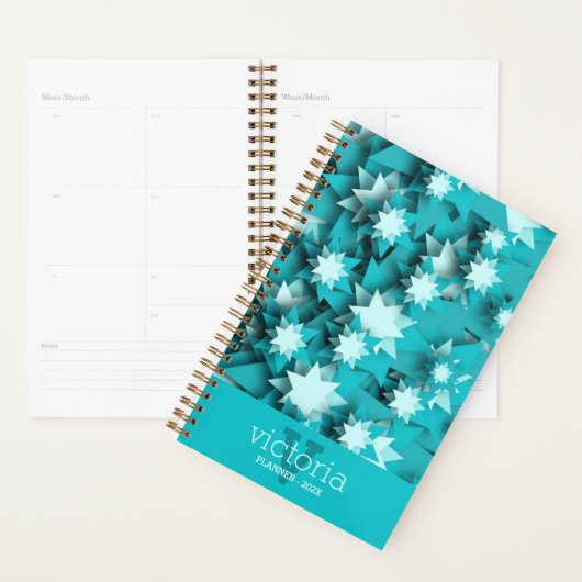 Chic Stars Monogrammed Planner (Display)