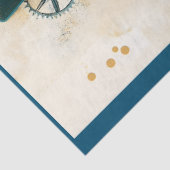 Chic Steampunk Vrouw Gold Goggles P4 Decoupage Tissuepapier (Detail)