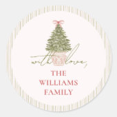 Chic Sticker cadeau de Noël grand-millénaire (Devant)