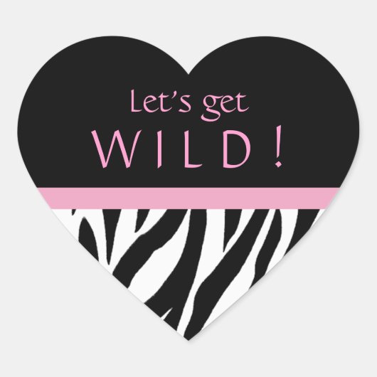 Chic Stickers d'anniversaire Zebra (Devant)