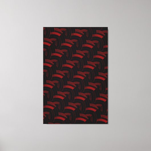 chic stijlvolle hedendaagse chevrons canvas afdruk (Voorkant)