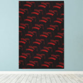 chic stijlvolle hedendaagse chevrons canvas afdruk (Insitu (Houten vloer))