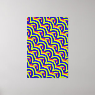 chic stijlvolle hedendaagse chevrons canvas afdruk