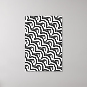chic stijlvolle hedendaagse chevrons canvas afdruk