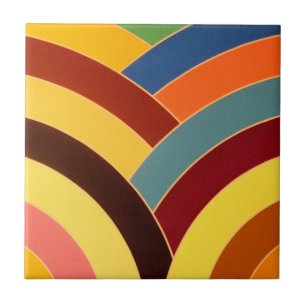 chic - stijlvolle moderne chevrons tegeltje