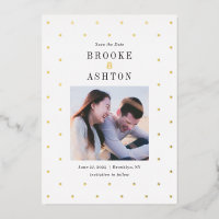 Chic Stippen FOLIE Moderne bruiloft sparen de Kaar