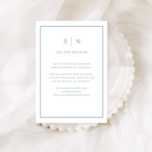 Chic Stofblauw Rand | Details bruiloftsgasten